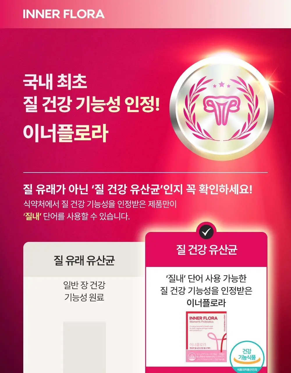 [호빵맨콜라보] 이너플로라 질유산균 60캡슐+호빵맨 스티커 상세페이지 14